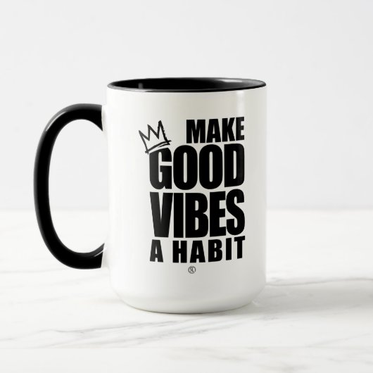 GUTE VIBEN ZU EINEM HABIT MACHEN | Tasse des Kaffe (Links)