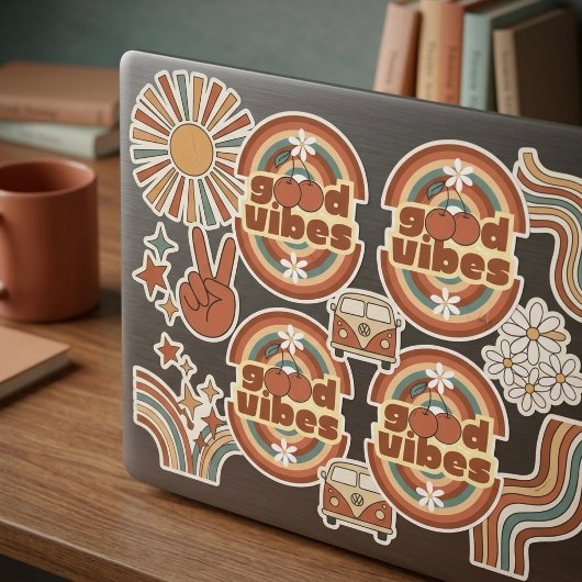Gute Vibes Aufkleber