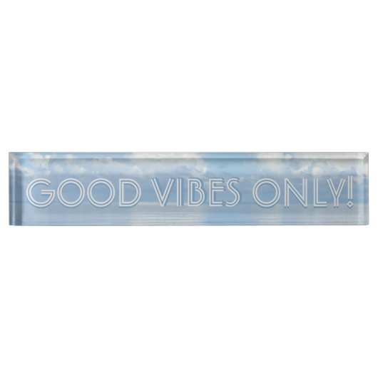 Gute Vibes! Beach Vibes! Schreibschild! Namensplakette (Vorderseite)