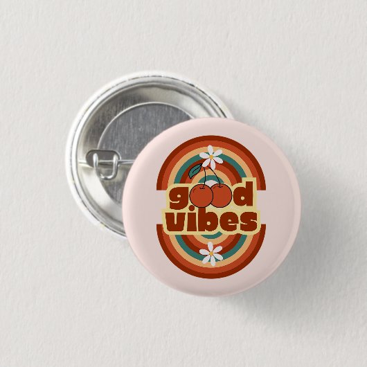 Gute Vibes Button (Vorne & Hinten)