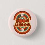 Gute Vibes Button (Vorderseite)