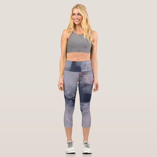 Gute Vibes Capri Leggings (Vorderseite)