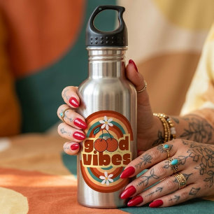Gute Vibes Edelstahlflasche