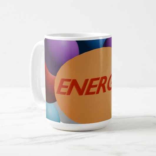 Gute Vibes Energy Tasse (Vorderseite Links)