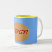 Gute Vibes Energy Zweifarbige Tasse (VorderseiteRechts)