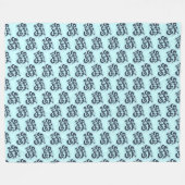 Gute Vibes Fleece-Decke Fleecedecke (Vorderseite (Horizontal))