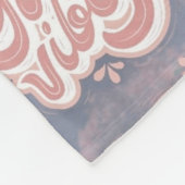 Gute Vibes Fleecedecke (Ecke)