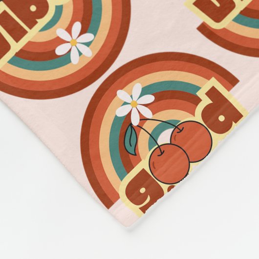 Gute Vibes Fleecedecke (Ecke)