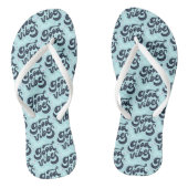Gute Vibes Flip Flops Badesandalen (Fußbett)