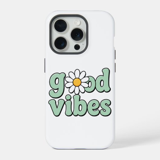 Gute Vibes Gänseblümchen-Handyhülle iPhone Hülle (Rückseite)