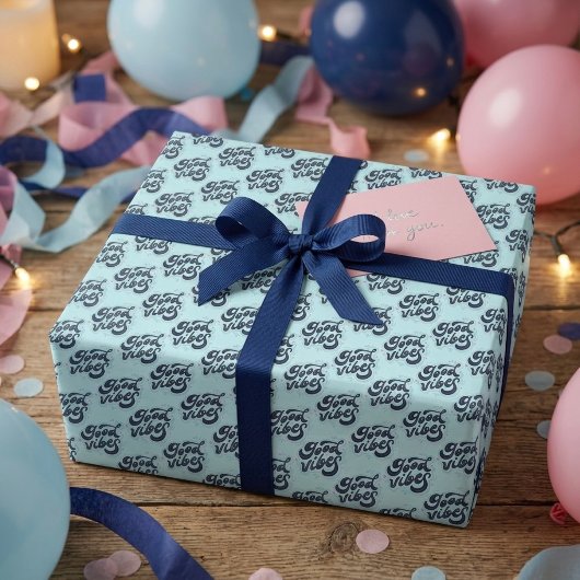 Gute Vibes Geschenkpapier