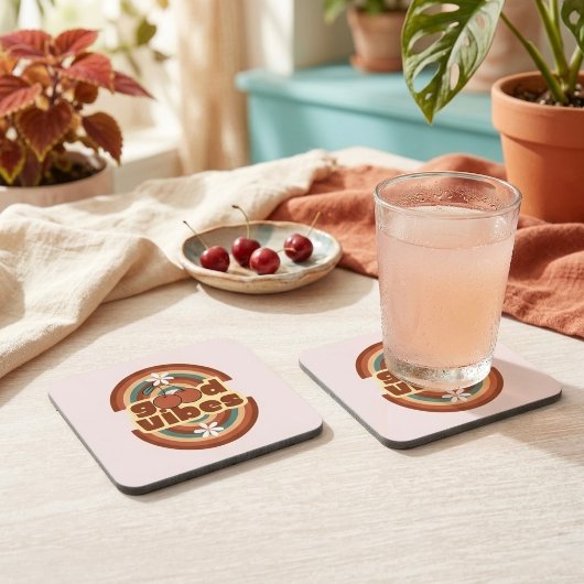 Gute Vibes Getränkeuntersetzer