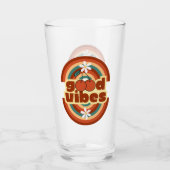 Gute Vibes Glas (Vorderseite)