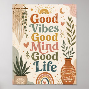 Gute Vibes Guter Geist Gutes Leben Poster