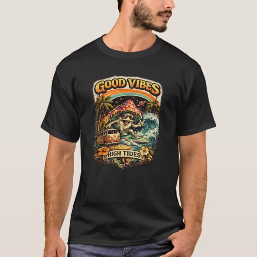 Gute Vibes Hochfluten T-Shirt (Vorderseite)
