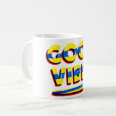 Gute Vibes, inspirierend, Text Kaffeetasse (Vorderseite Links)