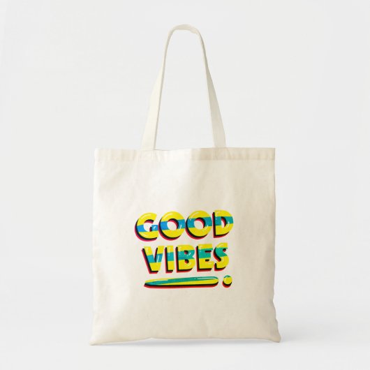 Gute Vibes, inspirierend, Text Tragetasche (Vorne)