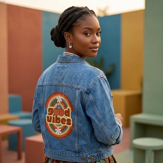Gute Vibes Jeansjacke