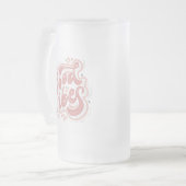 Gute Vibes Mattglas Bierglas (Vorderseite Links)
