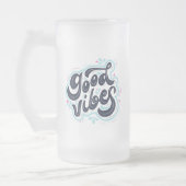Gute Vibes Mattglas Bierglas (Links)