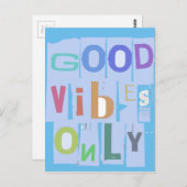 Gute Vibes nur 2_3.jpg Postkarte (Vorne/Hinten)