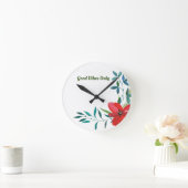 Gute Vibes nur Acrylic Runde Wanduhr (Zuhause)