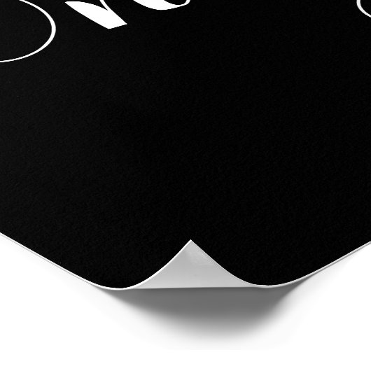 Gute Vibes nur anpassbare Größe und Farbe glücklic Poster (Ecke)