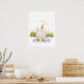 Gute Vibes nur! Ducky in Puddle Poster Print (Küche)