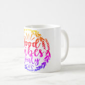 GUTE VIBES NUR KAFFEE-TASSE KAFFEETASSE (VorderseiteRechts)
