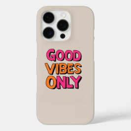 Gute Vibes nur kühne Typografie iPhone 16 Pro Hülle
