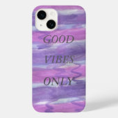 Gute Vibes nur Lila iPhone Case (Rückseite)