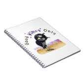 Gute Vibes nur mit neugierigen Eule Notizblock (Rechte Seite)