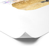 Gute Vibes nur mit neugierigen Eule Poster (Ecke)