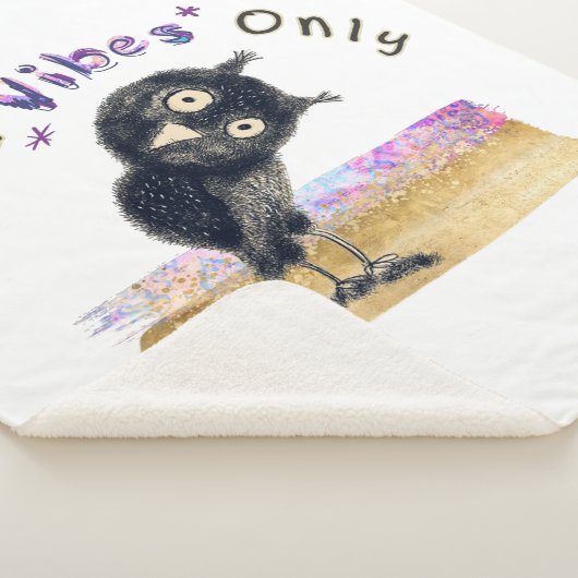 Gute Vibes nur mit neugierigen Eule Sherpadecke (3/4)