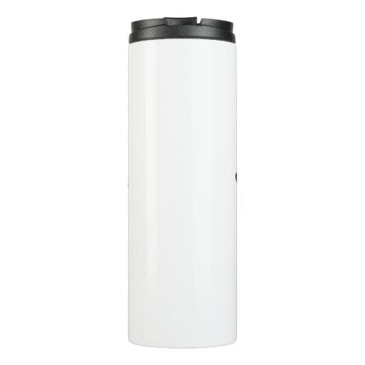 Gute Vibes nur mit neugierigen Eule Thermosbecher (Rückseite)