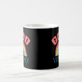 Gute Vibes nur Niedlicher Regenbogen Kaffeetasse (Mittel)