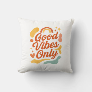 Gute Vibes nur Pillow farbenfroh inspirierend Kissen