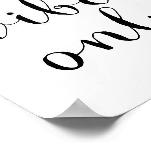 Gute Vibes nur Poster (Ecke)