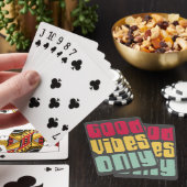 Gute Vibes nur Regenbogen spielen Karten Spielkarten (In Situ)