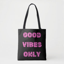 Gute Vibes nur rosa ästhetische Zitat Desi Tasche