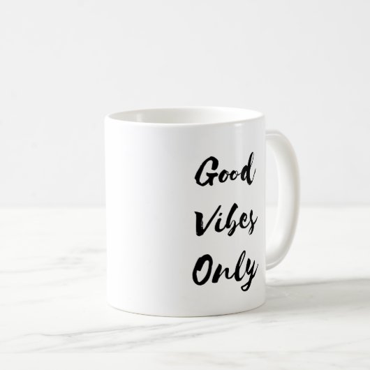 Gute Vibes-nur Tasse (VorderseiteRechts)