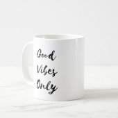 Gute Vibes-nur Tasse (Vorderseite Links)