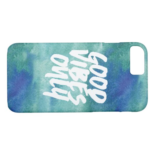 Gute Vibes nur Typografie Case-Mate iPhone Hülle (Rückseite (Horizontal))