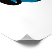 Gute Vibes nur Wasserfarbenplakat Poster (Ecke)