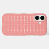 Gute Vibes nur Zitat | Korallen Case-Mate iPhone Hülle (Rückseite (Horizontal))