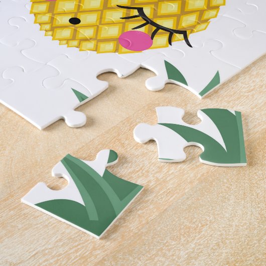 Gute Vibes Pineapples Sommermuster Puzzle (Seite)