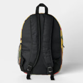 Gute Vibes Retro-Spaß Bedruckter Rucksack (Rückseite)
