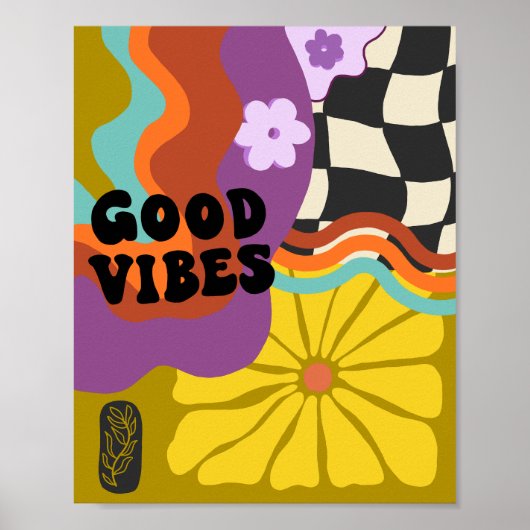 Gute Vibes - Retro-Tage Poster (Vorne)