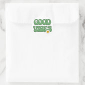 Gute Vibes Runder Aufkleber (Tasche)