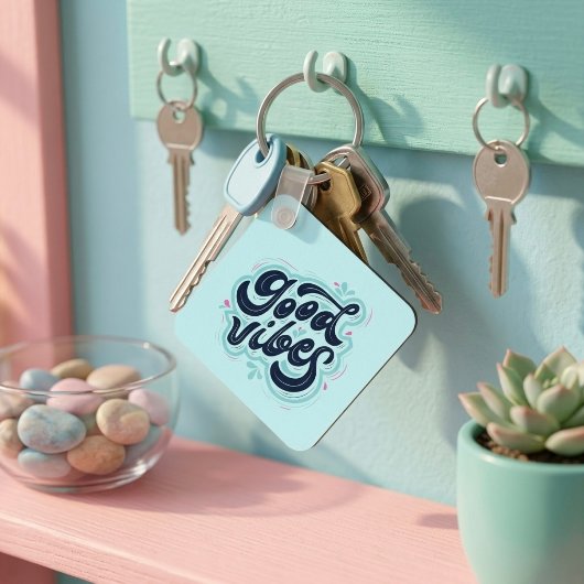Gute Vibes Schlüsselanhänger